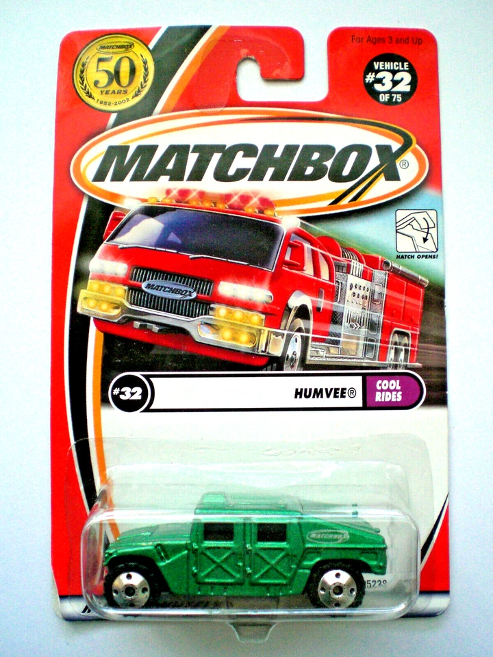 MATCHBOX * USA * 50th * # 32 * HUMVEE * 50 LOGO AUF MODELL * 2001 * IN OVP - Bild 1 von 1