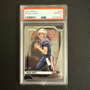 2024 PANINI PRIZM DRAKE MAYE ROOKIE RC PSA 10 #329 PATRIOTS - Picture 1 of 2