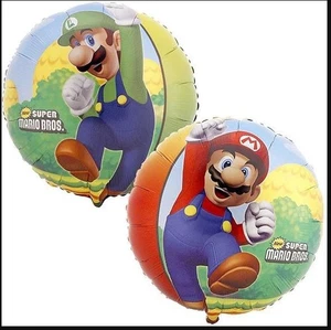 Anagram Super Mario Bros Double Sided 18" Mylar Foil Balloon Officially Licensed - Picture 1 of 1