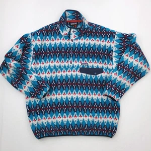 Patagonia Synchilla Forest Carpet Snap-T Fleece XL Y2K Aztec Southwestern Jacket - Picture 1 of 12
