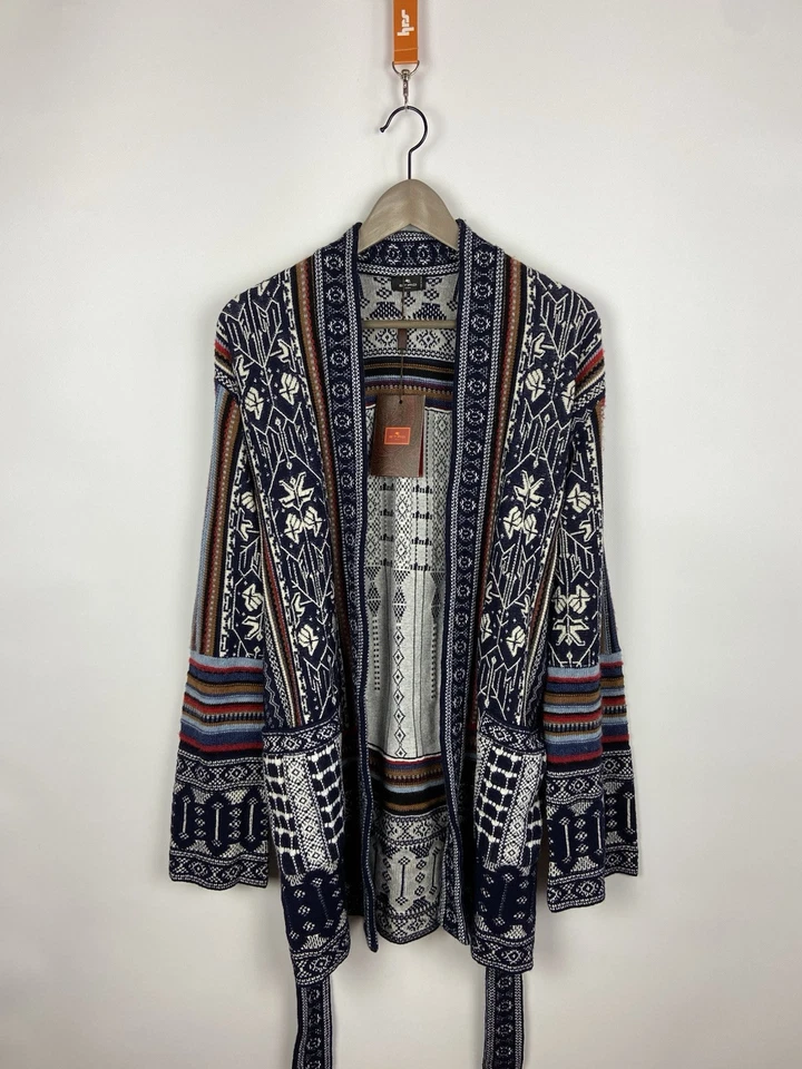 NOVO!! Cardigã feminino de manga comprida estampado mexicano Etro RRP$1700 RARO! Tamanho 38 - Imagem 1 de 4