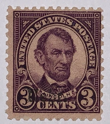 Travelstamps: 1929 US Stamps Scott #672 4 cents Nebraska Overprint, mint, og, lh - Image 1 of 4