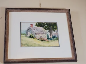 Small Original Watercolor Painting Signed Karen Dirzuweit Pennsylvania Framed - Picture 1 of 9