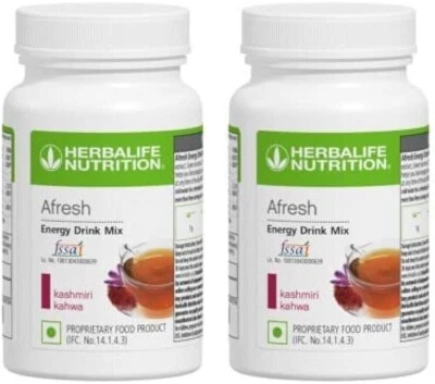 2x Herbalife Afresh Energy Drink Mix Kashmiri Kahwa WEIGHT LOSS & METABOLISM usp - image 1 of 4