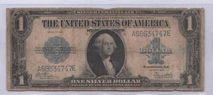 Billete grande certificado plata “manta caballo” 1923 $1 dólar - Imagen 1 de 2