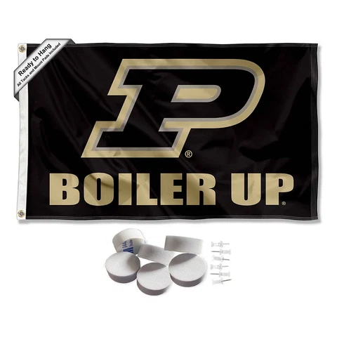 Purdue Boilermakers Boiler Up Large Logo Tapestry Banner Cover