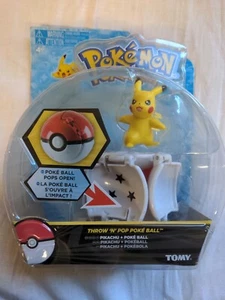 TOMY Pokemon Throw N Pop Poke Ball PIKACHU - Picture 1 of 5