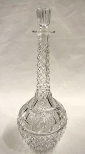 Exquisita jarra decantadora vintage corte diamante - Imagen 1 de 8