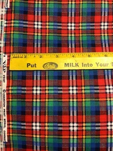 VIP CRANSTON Quilting Cotton Bright Cheery Plaid BTY - Picture 1 of 1
