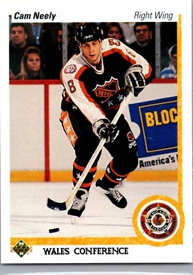 1990-91 Upper Deck Hockey  - #493 Cam Neely AS - Image 1 of 2