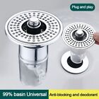 Anti-Odor Pop-Up Bounce Core Insect-Proof Sink Strainer  Bathroom Kitchen