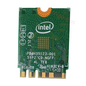 Lenovo OEM 8SSW10H Intel Dual Band Wireless-AC 3165 3165NGW BT NGFF 00JT497 Card - Picture 1 of 12