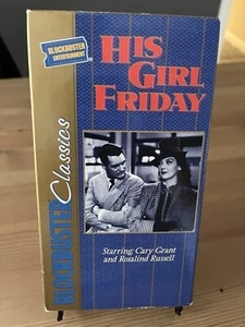 Blockbuster Special VHS His Girl Friday Cary Grant - Picture 1 of 5