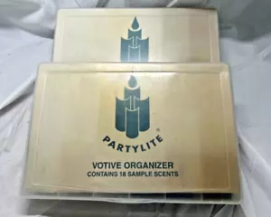 2 Vintage PartyLite (10674) Votive Sampler 18 Pieces Plastic Organizer - 36 - Picture 1 of 7
