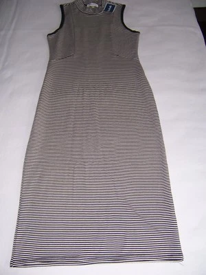 Monteau Los Angeles Kleid mit Streifen Midi Maritim Strand Stretch Größe 36 - Bild 1 von 4