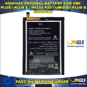 AKKU BATTERY UMI PLUS / PLUS E / HELIO P20 / UMIDIGI PLUS B 426486HV 4000mAh - Bild 1 von 3