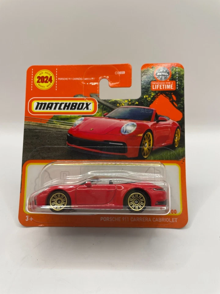 Matchbox 2024 Porsche 911 Carrera Cabriolet Red MBX New 2024 79/100 Short Card - Image 1 of 1