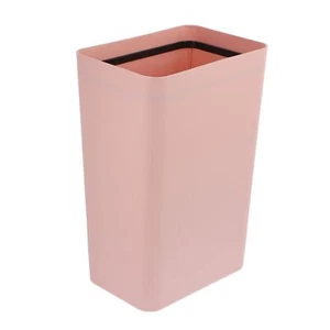 Pink Mini Collapsible Open Trash Can for Office Bedroom Bathroom - Picture 1 of 9