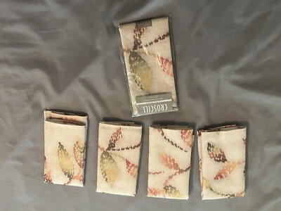 Croscill Falling Leaves Napkins (8) 18 x 18 Multi-Colored - Image 1 of 4