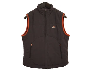 Damen adidas Weste Körperwärmer Schwarz Reißverschluss Größe D40 GB14 IT46 EU40 - Bild 1 von 11