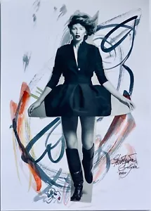 original Collage Kunst Gemälde signiert Mischtechnik Aquarell Kunstwerk vom Künstler - Bild 1 von 2