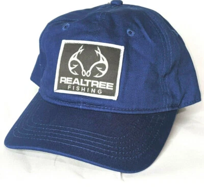 Gorra/Gorra de Béisbol Realtree Pesca Azul Cuerda Ajustable Camioneros 100% Algodón Nueva con Etiquetas Foto 1 de 4