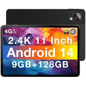 T30SE Tablet, 2.4 K 11 Inch Android14 Tablet with 9GB RAM+128GB ROM+1TB Expan... - Picture 1 of 9