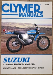 PB, Clymer Manuals: Suzuki 125-400cc Singles, 1964-1981 Maintenance & Repair - Bild 1 von 14