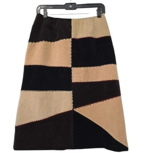 Vintage Harold's Damen Patchwork Cord Rock Größe 6 hellbraun Cottagecore klassisch - Bild 1 von 5