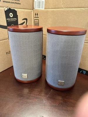 ALTAVOCES DE ESTANTERÍA JVC SP-FSSD9 REDONDOS Madera de Cerezo 9" de Alto 20 vatios cada uno Foto 1 de 4