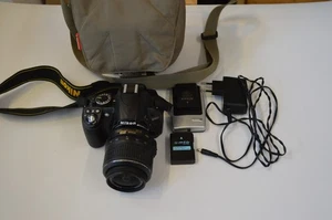 DSLR Nikon D3100 digitale Spiegelreflex kit mit AF-S VR NIKKOR 18-55mm - Bild 1 von 3