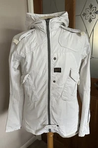 G-STAR RAW Denim 3301 Womens Utility Jacket White Size Medium - Picture 1 of 13