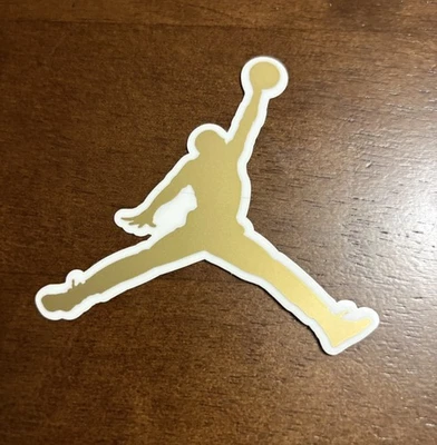 Calcomanía adhesiva Nike Jumpman 3" - Air Jordan Michael Jordan dorada Foto 1 de 2
