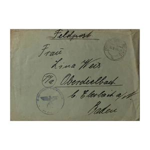 SS Feldpost SS Rottenführer der SS Unterführer Lehrschwadron der Kavallerie 1944 - Picture 1 of 2