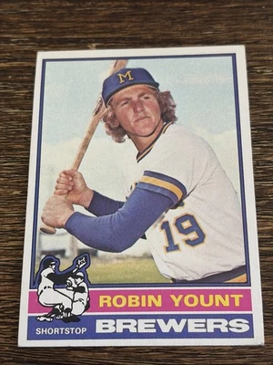 1976 TOPPS ROBIN YOUNT #316 BREWERS 完好或更好 — 第 1/2 张图片
