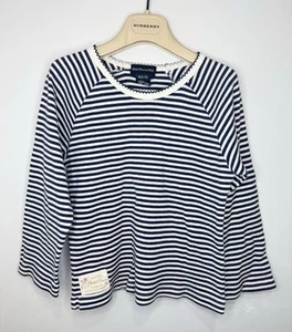 Ralph Lauren Little Girls Ribbed Classic Striped Long Sleeve Shirt M 8 10 Preppy - Picture 1 of 3