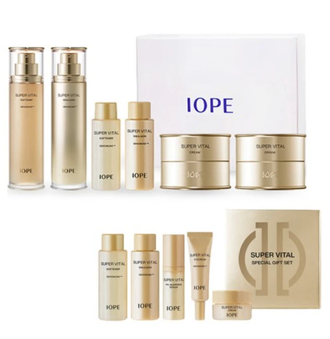 IOPE NUEVO Juego de Cuidado de la Piel Super Vital 2 piezas Tónico Antienvejecimiento y Emulsión Belleza Coreana Foto 1 de 1