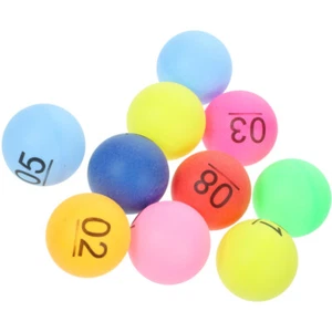 10 Pcs Color Number Ball Playhouse Accessories Raffle Balls Numbered - Picture 1 of 12