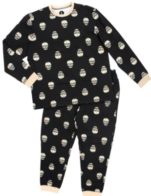 NEW Creepy Co. Beistle SKULL ORAMA Skeleton PAJAMAS PJs -XS, L, XL Size ONLY - Image 1 of 4