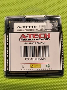A-TECH 16GB KIT 2x 8GB SODIMM DDR3 PC3-8500 1066 MHz for MACBOOK Pro Memory - Picture 1 of 1