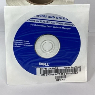 Administrador de controladores y utilidades de cámara web Dell 0MP083 Rev A01 Foto 1 de 2