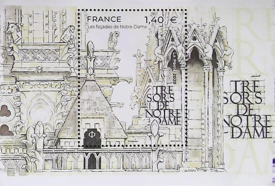 Bloc trésor de notre Dame   2021  Grand luxe  N° Yvert N° 5487 - Photo 1/1