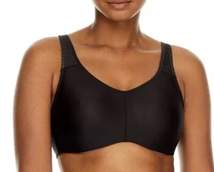 CHANTELLE C15M10 High Impact Everyday Wired Sports Bra Black Size 40C - Picture 1 of 6
