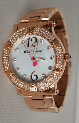 Reloj para mujer Betsey Johnson MOP esfera dorada BJ00229-03 nuevo Foto 1 de 4