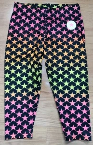 Converse Colorful Stars Girls Capri Leggings Size 10/12 - Picture 1 of 5