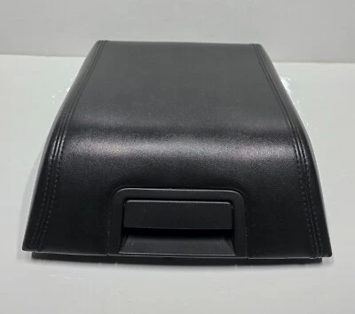 2007-2014 Lincoln Navigator Center Console Black Leather Armrest Top Lid OEM - Image 1 of 4