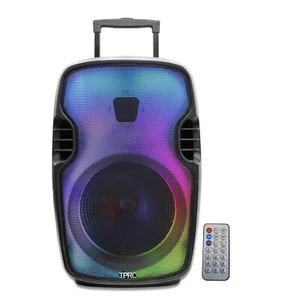 TPro 3000W Rechargeable 15" Two way Bluetooth Loudspeaker w SD USB, Mic Inputs - Picture 1 of 10
