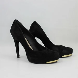 BCBGeneration Putnam Women Pointed Toe Suede Black Heels Size 7.5 - Picture 1 of 4