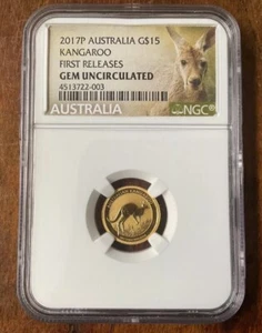 2017P Australia G$15 Kangaroo , First Release - T6 - Picture 1 of 4