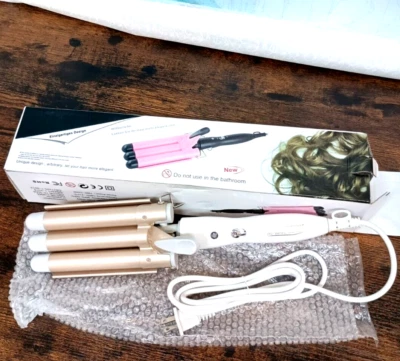 Velform Hair Waver Tri-Wave Curler Curling Iron Triple 3 Barrel  NEW - Image 1 of 4